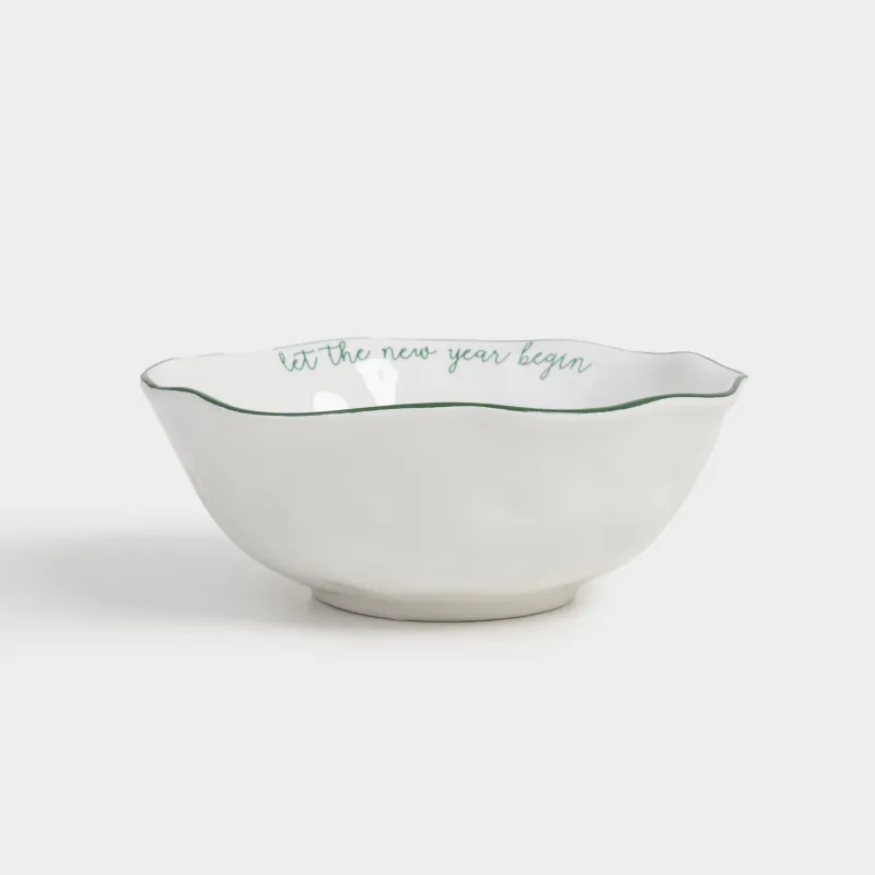 Салатник, 21х8 см, 1 л, керамика, Лошадка с елкой, Сhristmas green