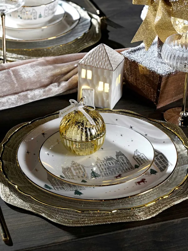 Свеча ароматическая, 8х9 см, в подсвечнике, стекло, шампань, Аромат, Шар, Gold candle, image-4