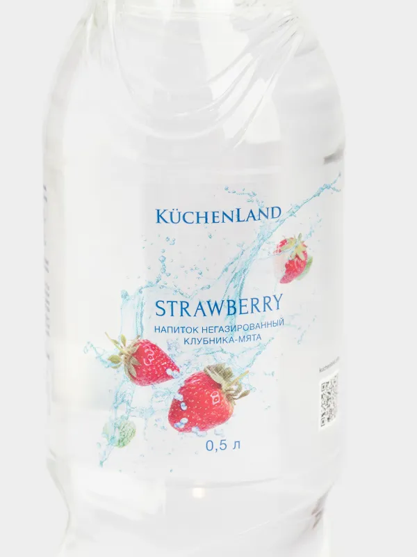 Вода, 500 мл, питьевая, негазированная, в бутылке, со вкусом клубники и мяты, Water berry, image-1