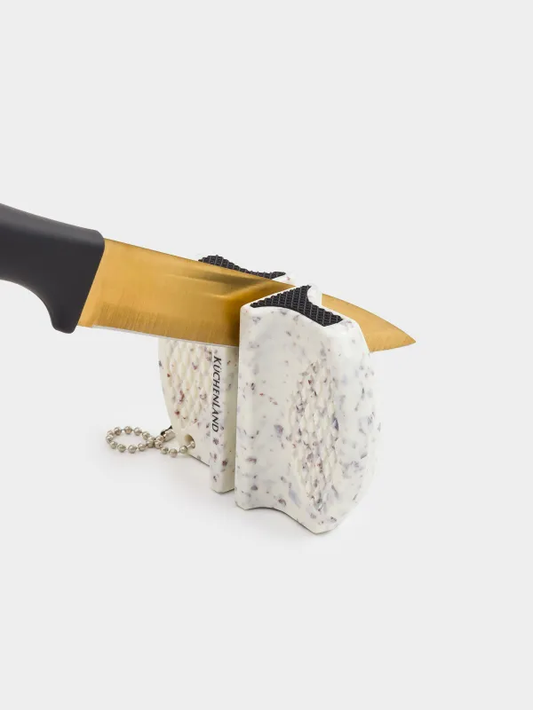 Точило для ножей, 7 см, пластик/сталь, молочное, Accessories, image-2