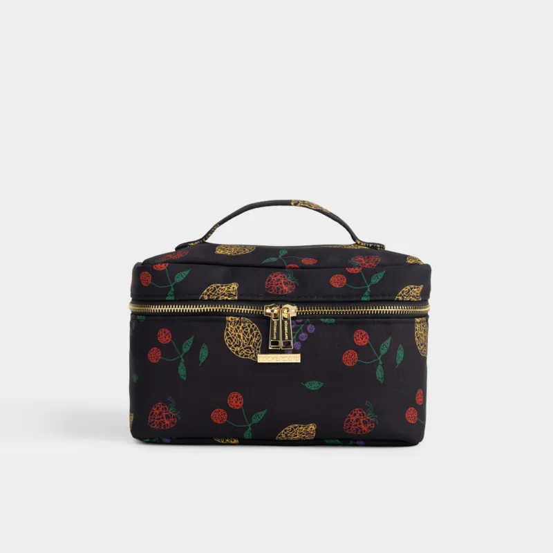 Косметичка, с ручкой, черная, Beauty summer
