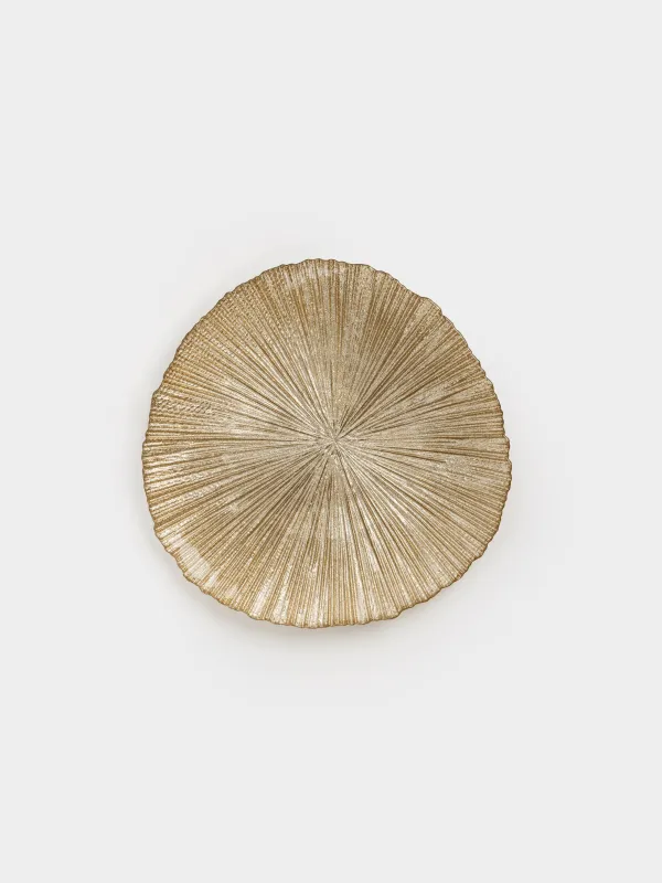 Тарелка закусочная, 21 см, стекло, шампань, Angle, image-0