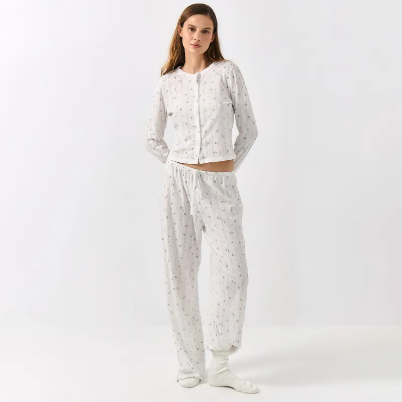 Брюки домашние, белые, Melavi