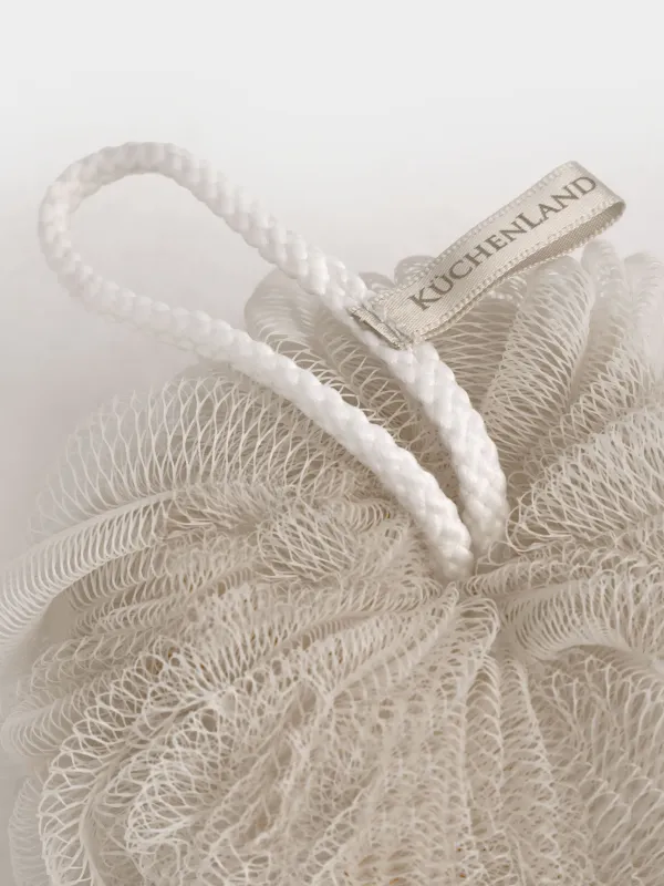 Мочалка для мытья тела, 13 см, полиэтилен, бежевая, Бант, Unique spa, image-2