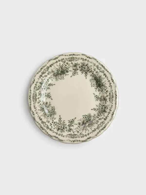 Тарелка обеденная, 28 см, Зеленые шишки, Conifer lace, image-0
