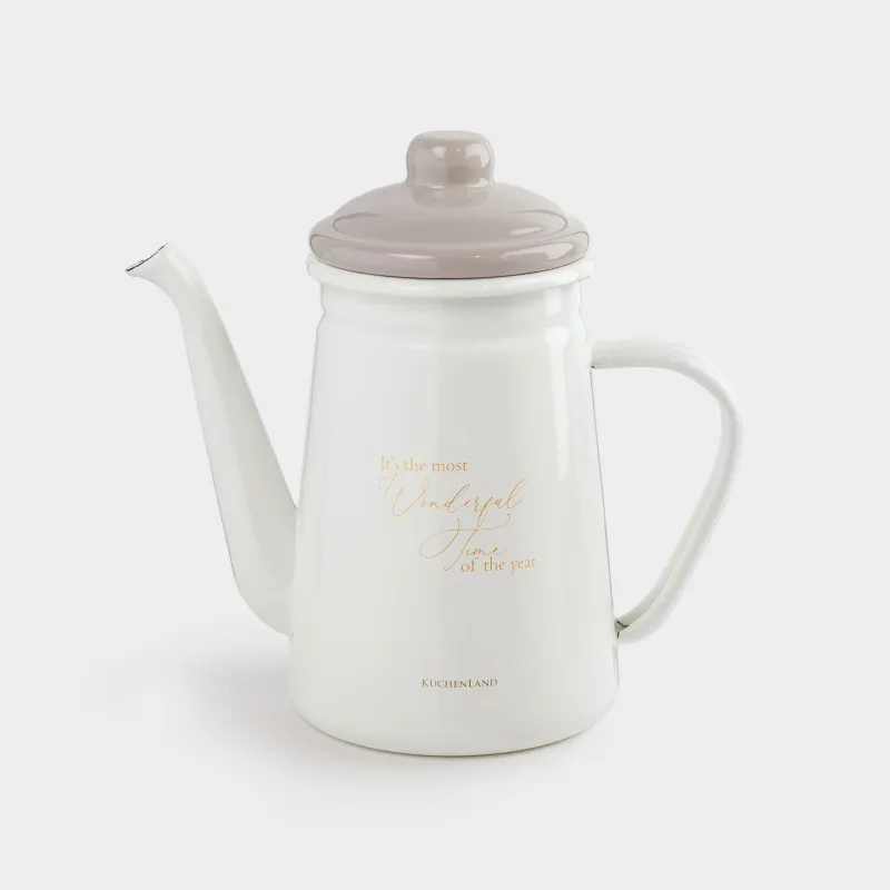 Чайник заварочный, 1 л, Wonderful Time, Autumn enamel