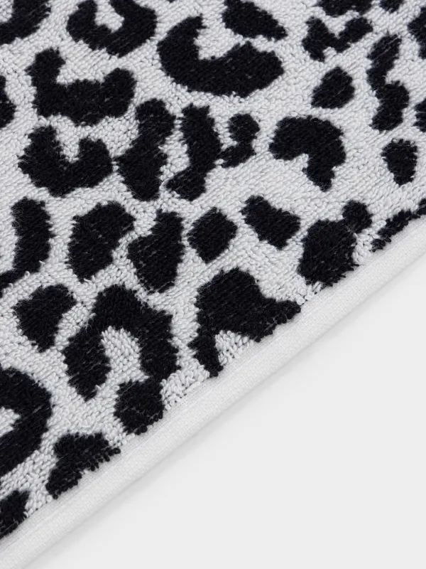 Полотенце, 40х60 см, хлопок, молочное, Леопардовый принт, Leopard cotton, image-3