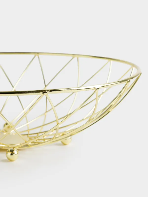Корзина для фруктов, 26х28 см, Тыква и белка, Twist gold, image-3