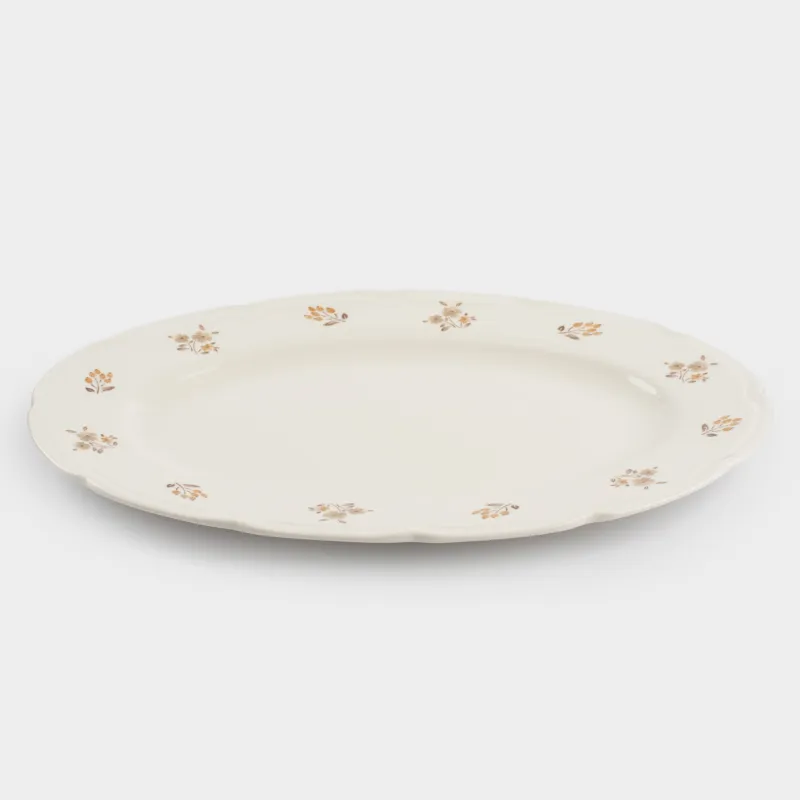 Блюдо, 35х25 см, Винтажные цветы, La flore