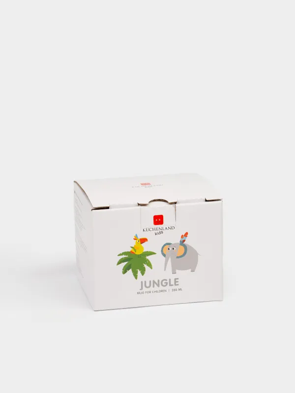 Кружка, детская, 280 мл, фарфор N, белая, Сафари, Jungle, image-5