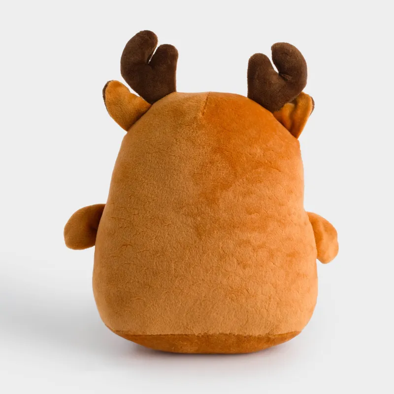 Игрушка, 18 см, мягкая, полиэстер, коричневая, Олень, Deer toy, image-3