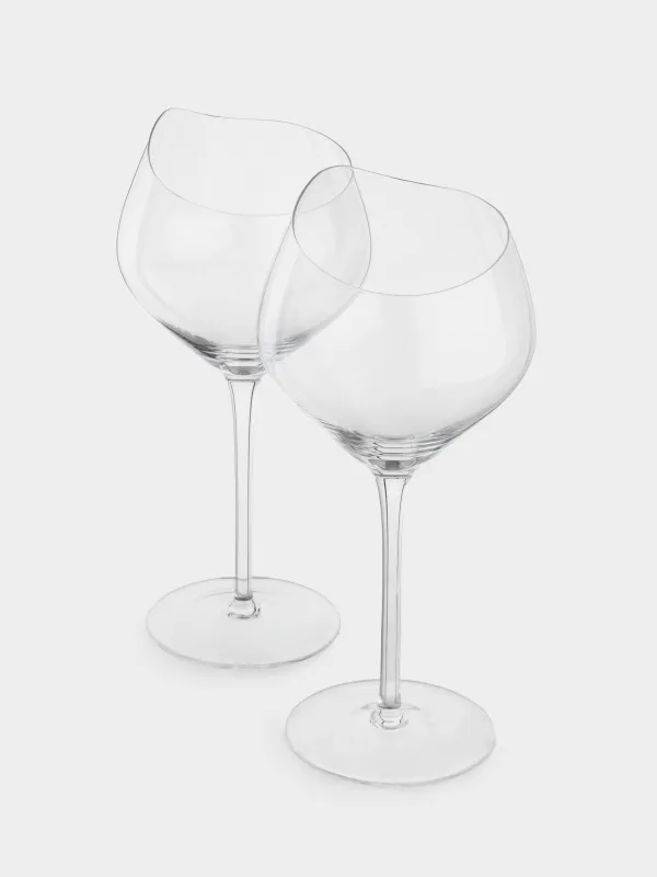 Бокал для красного вина, 480 мл, 2 шт, кристальное стекло, Charm L wavy, image-1