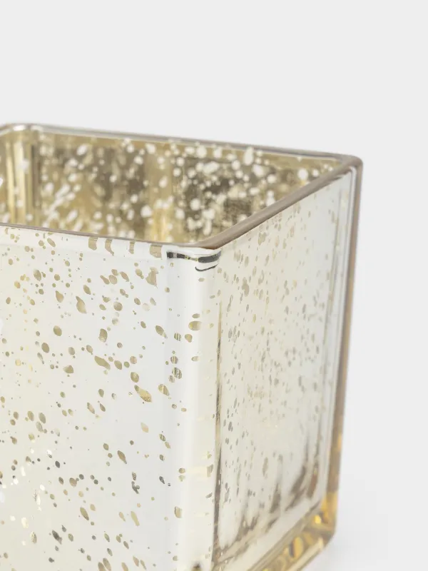 Подсвечник, 10 см, для чайной свечи, стекло, шампань, Patina, image-2