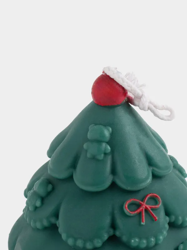 Свеча, 7 см, зеленая, Елка, Fir candle, image-2