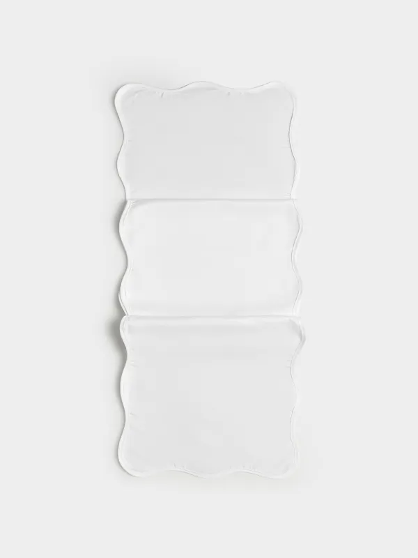 Дорожка настольная, 40х160 см, Волнистые края, Scalloped white, image-0