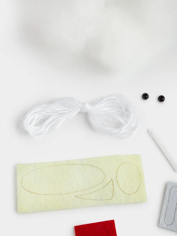 Набор для творчества, 13х15 см, рукоделие, фетр/хлопок, Белка в шапке, Creativity, image-2