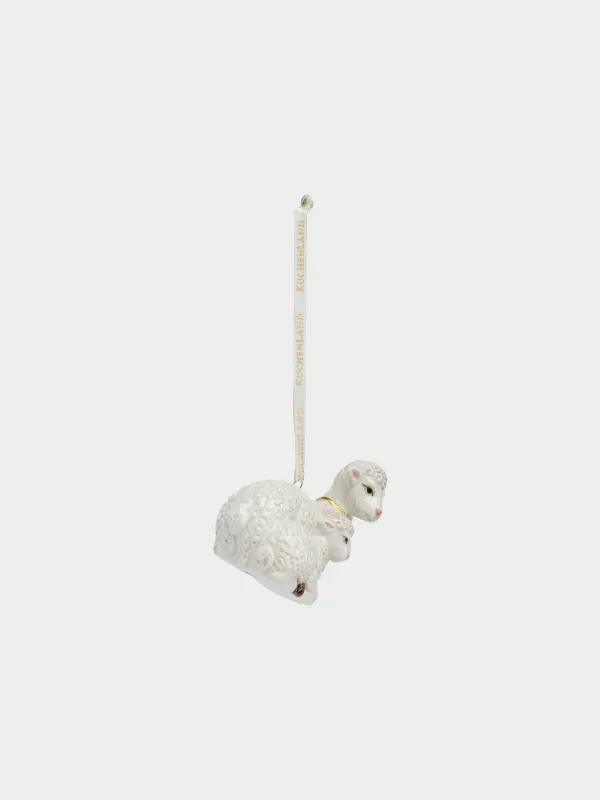 Игрушка елочная, 8x7 см, Овцы, Figure christmas, image-1