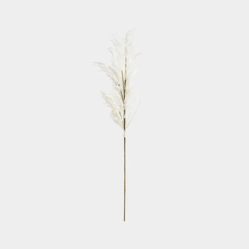 Ветка декоративная, 1 м, Белая пампасная трава, Meadow decor, image-0