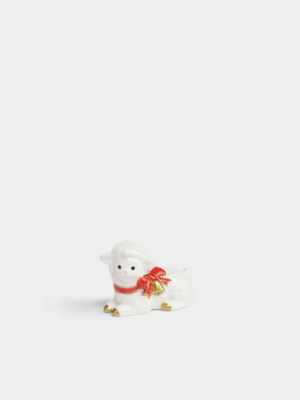 Статуэтка, 6 см, Овечка с бантом, Lamb, image-0