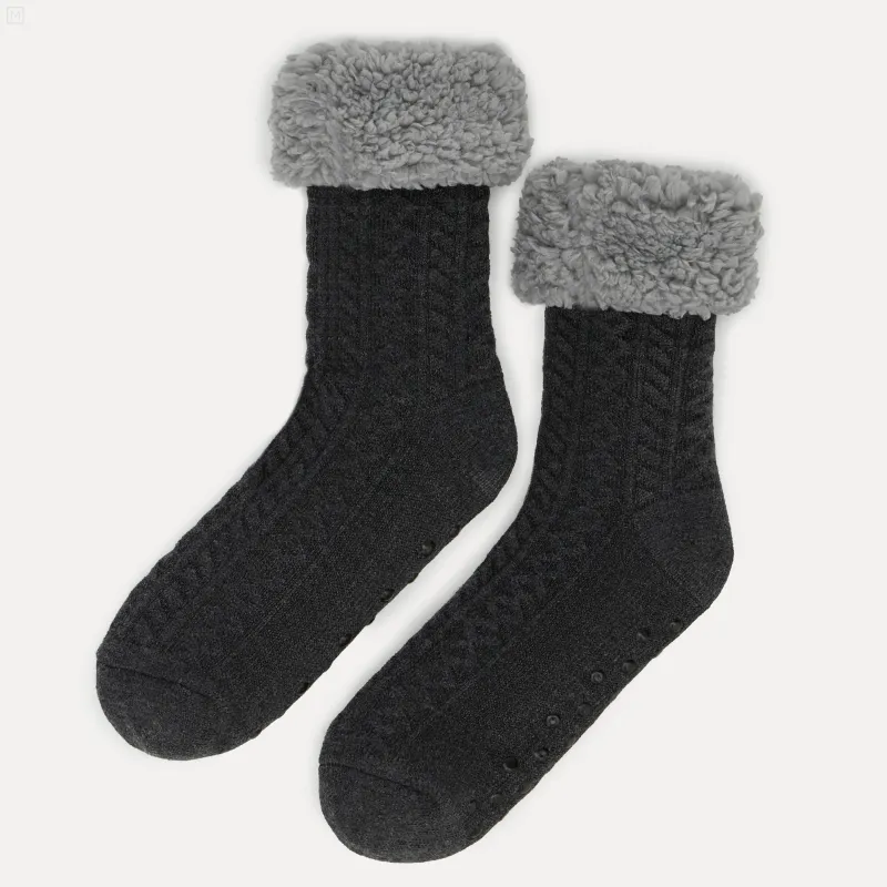 Носки мужские, акрил/шерпа, Knitted soft