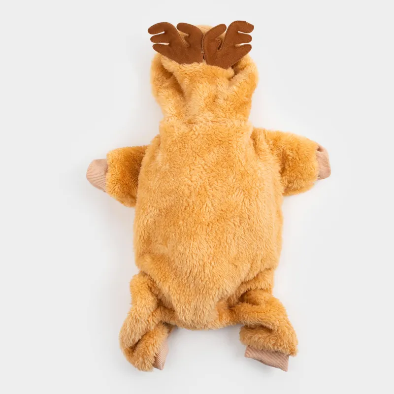 Комбинезон для животных, полиэстер, бежевый, Олень, Christmas pet, image-4