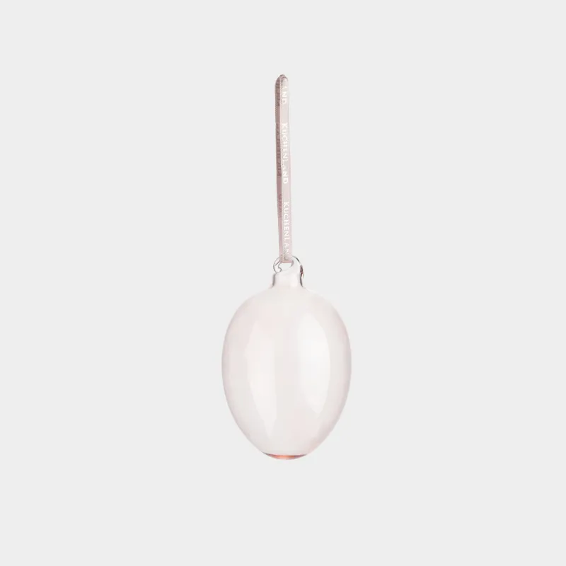 Подвеска декоративная, 6х8 см, стекло, розовая, Easter