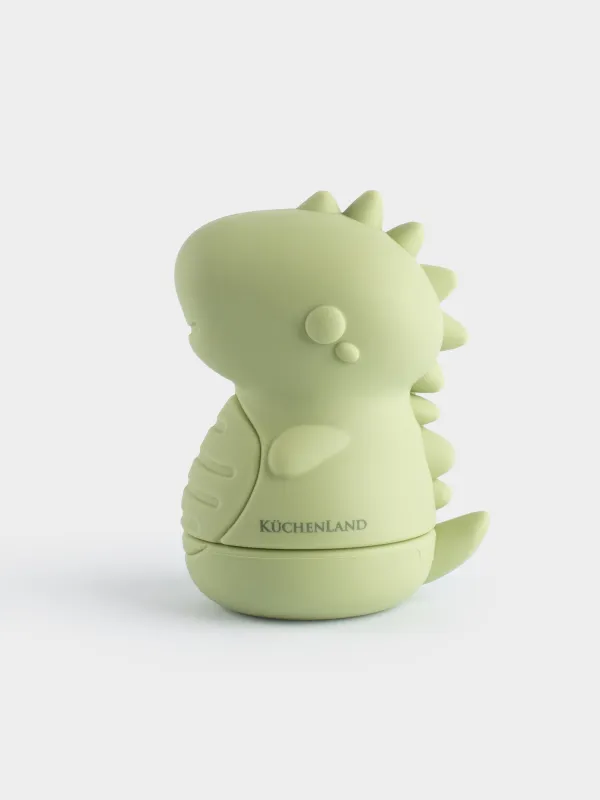 Игрушка для купания, 9х7 см, силикон, зеленый, Динозавр-брызгалка, Dino, image-0