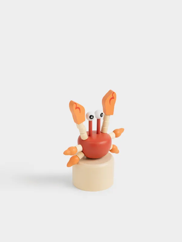 Игрушка, 13 см, дергунчик, Краб, Entertain, image-1