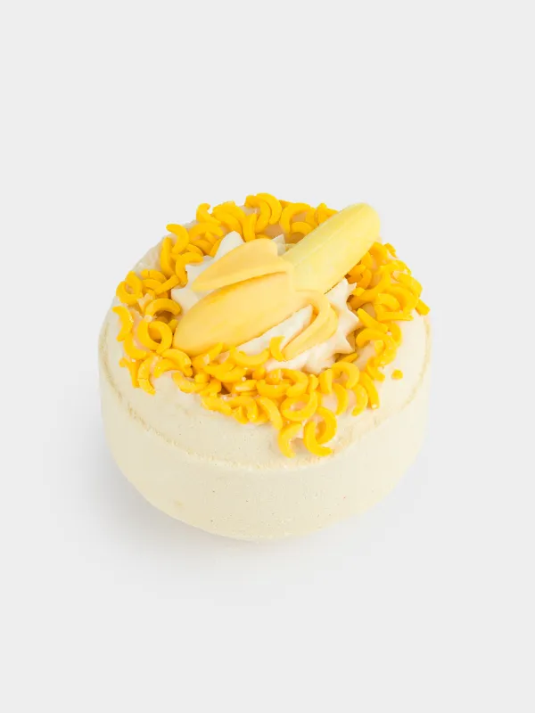 Бомбочка для ванны, 130 гр, с игрушкой, желтая, Банан и ваниль, Банан, Fruits spa, image-1