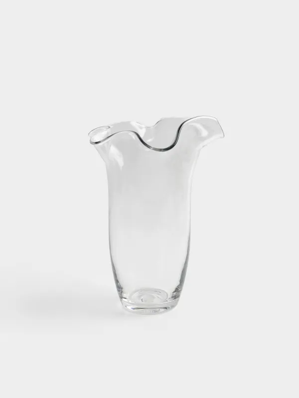 Ваза для цветов, 30 см, Волнистые края, Clear wave, image-0