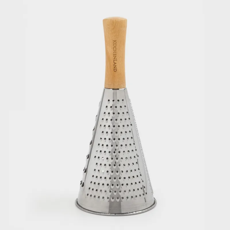 Терка, 24 см, сталь/дерево, круглая, Wood Kitchen