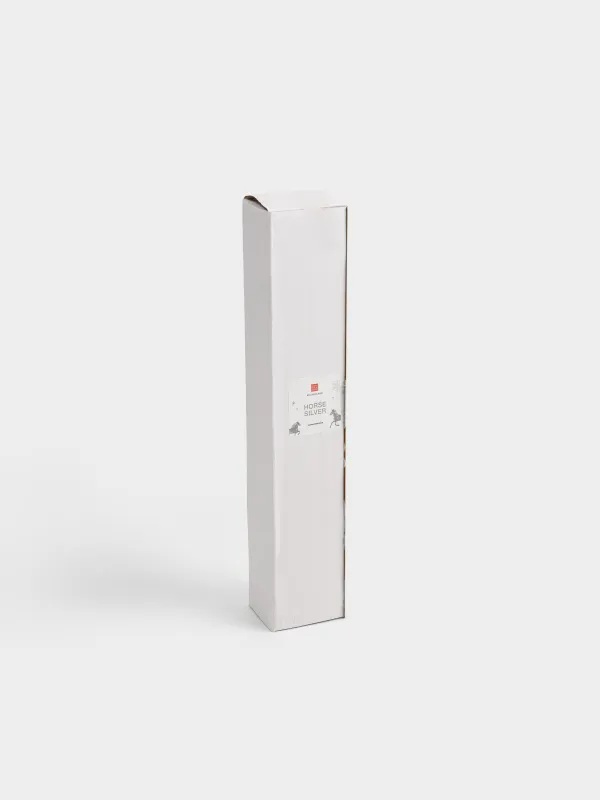 Колпачок для тушения свечей, 34 см, металл, серебристый, Лошадь, Horse silver, image-4