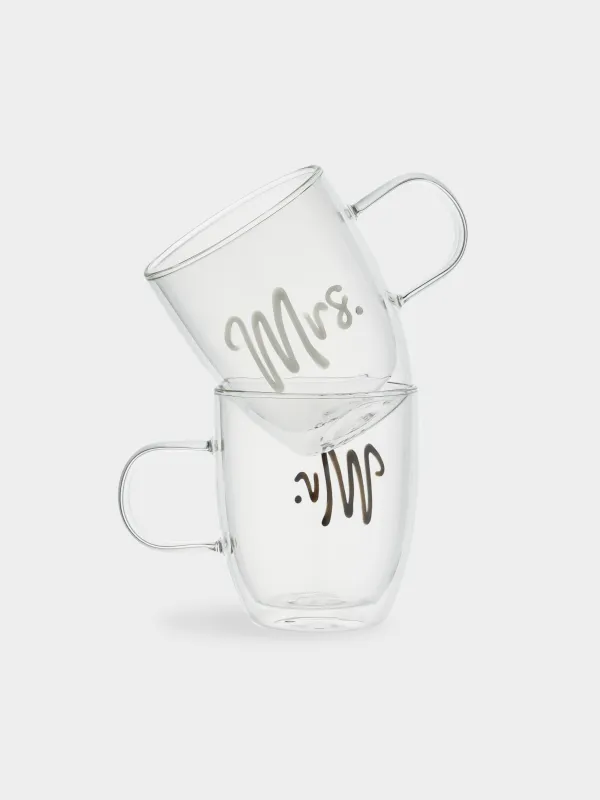 Кружка, 440 мл, 2 шт, Mr & Mrs, Air decor, image-0