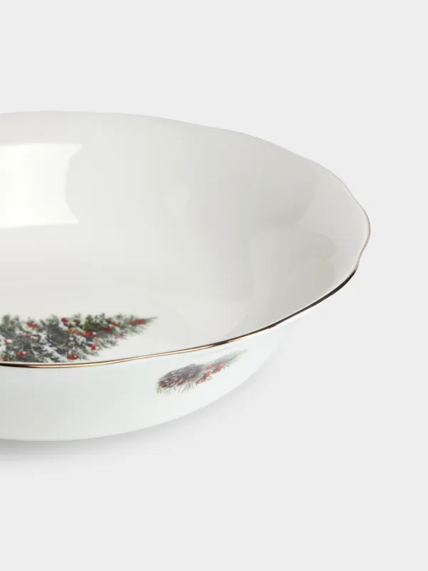 Салатник, 23х6 см, Елка с подарками, Christmas miracle classic, image-3