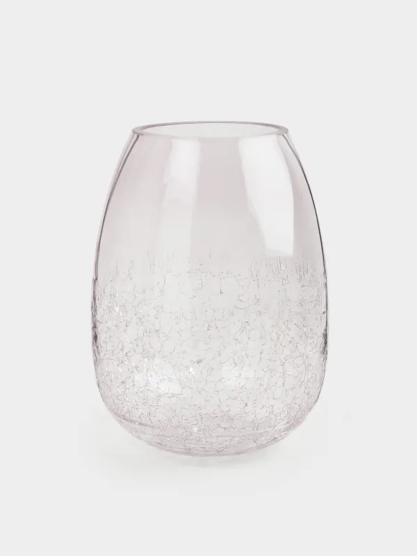 Ваза для цветов, 25 см, Кракелюр, Ice, image-0