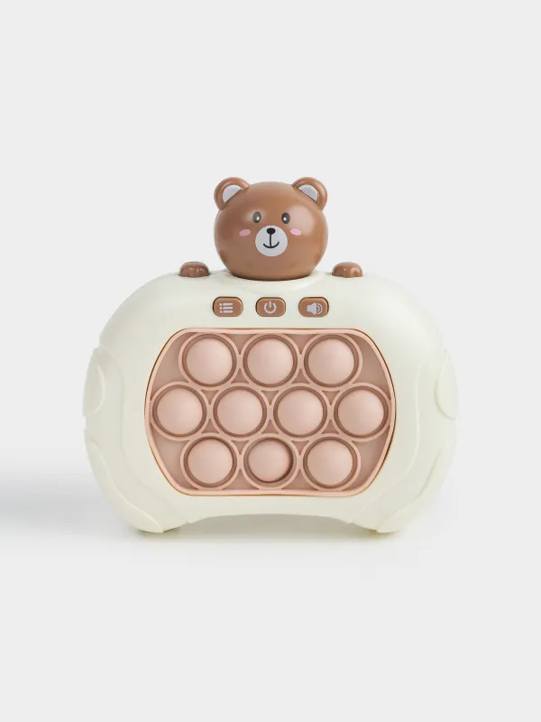 Игрушка развивающая, 13х12 см, электронная, Мишка, Pop-it, image-0