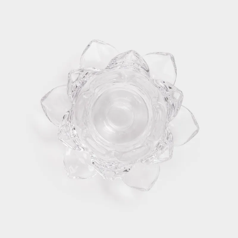 Подсвечник, 12x5 см, для чайной/тонкой свечи, стекло, Лотос, Lotus, image-3