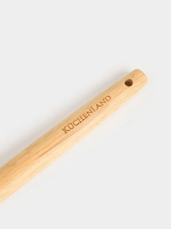 Шумовка, 32 см, силикон/дерево, серая, Weekend, image-3