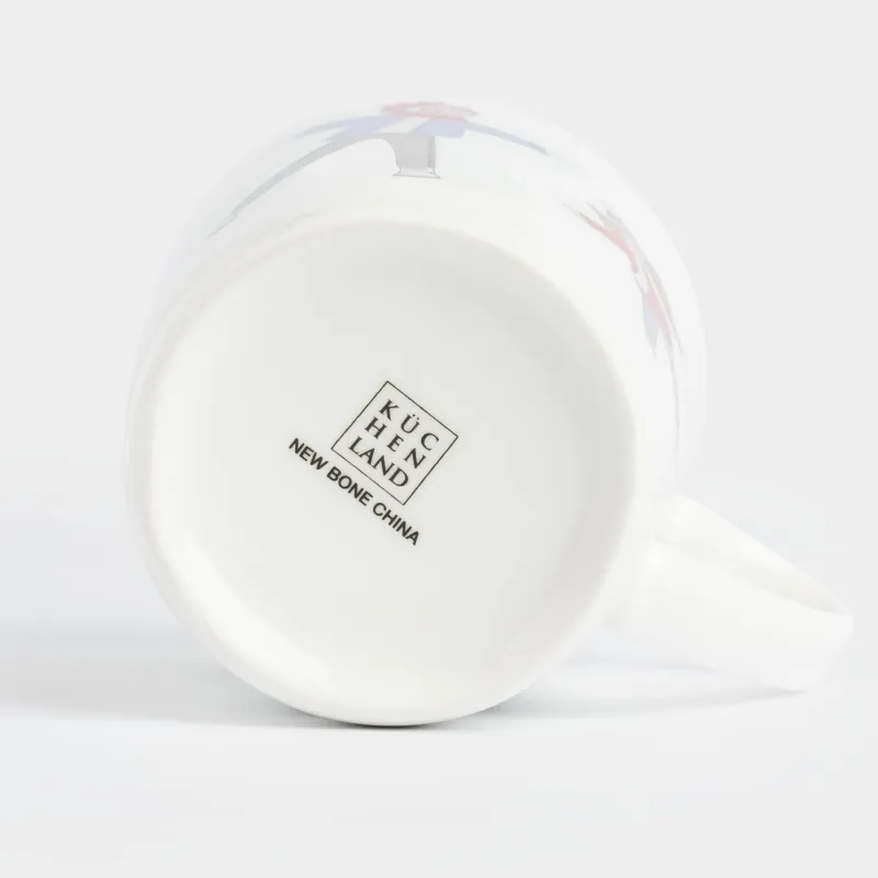 Кружка, 420 мл, фарфор N, белая, Папа и дочь в снегу, Family, image-6