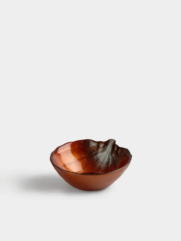 Пиала, 12х5 см, 200 мл, стекло, оранжево-зеленая, Тыква, Pumpkin, image-0