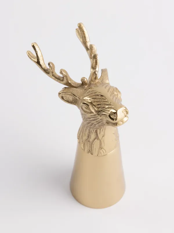 Стопка для водки, 150 мл, металл, золотистая, Олень, Arctic deer, image-2