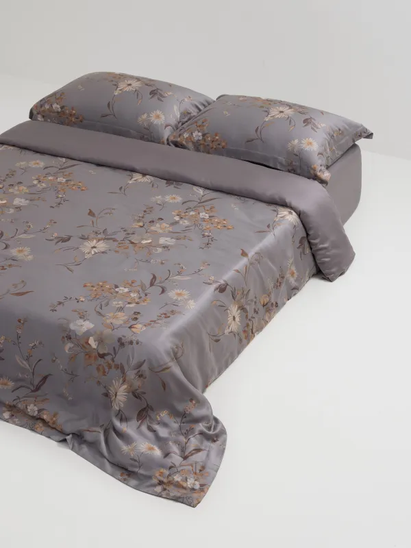 Постельное белье, евро, тенсель, Цветы и листья, Tencel, image-2