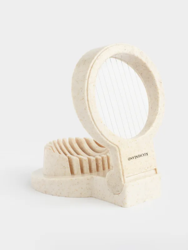 Яйцерезка, 12 см, сталь/пластик, бежевая, в крапинку, Soft speckled, image-6