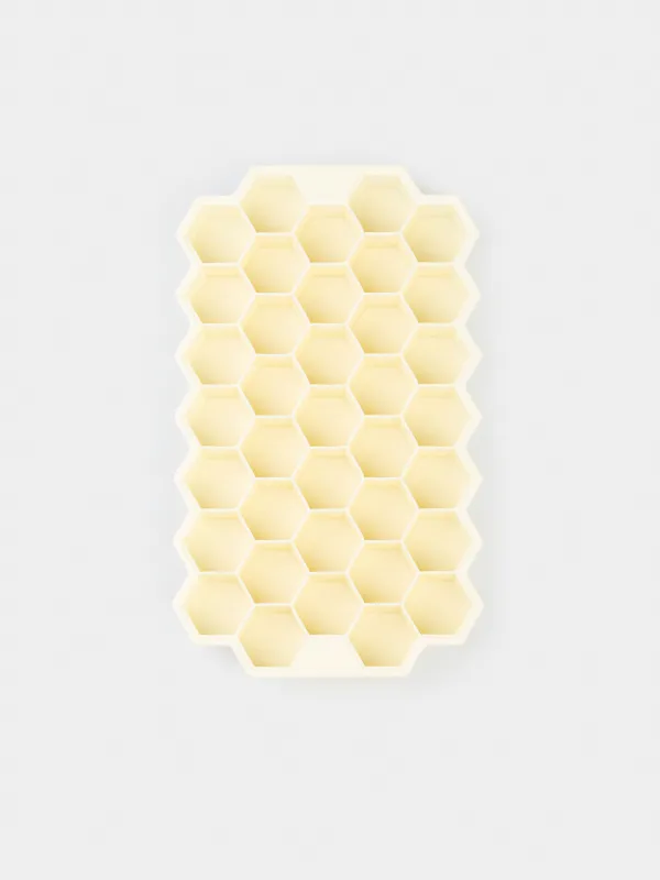 Форма для льда и шоколада, 20 см, 24 отд, силикон, молочная, Соты, Honey, image-0