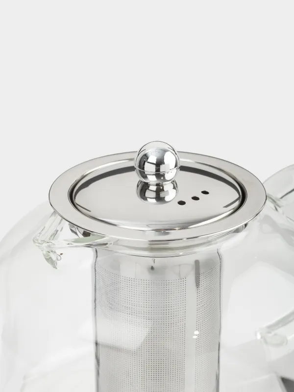 Чайник заварочный, 1,3 л, стекло Б/сталь, Macchiato, image-6