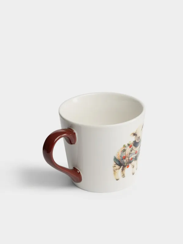 Кружка, 450 мл, Овечка в свитере, Christmas sheep, image-1