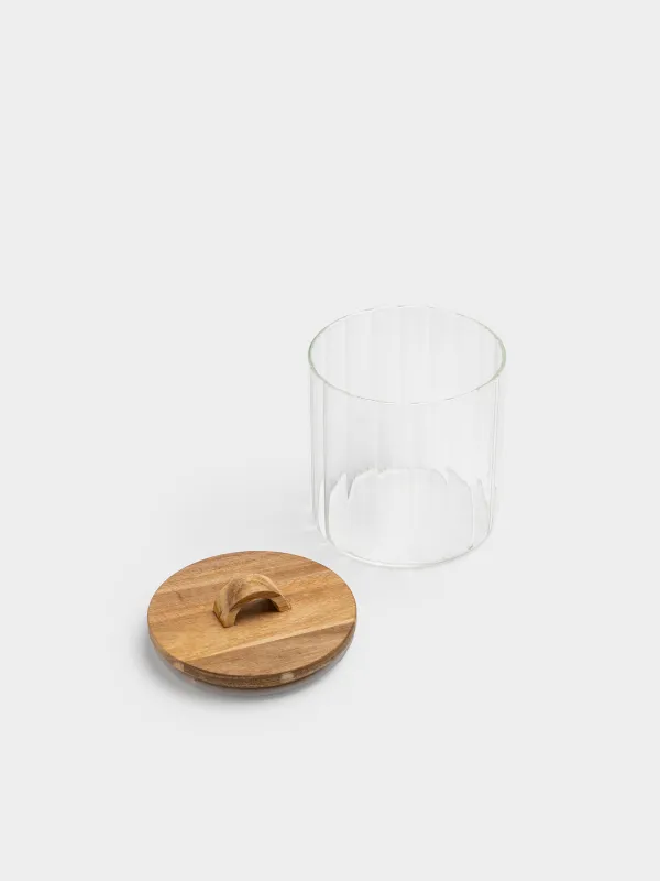 Банка для сыпучих продуктов, 1 л, Camellia wood, image-1