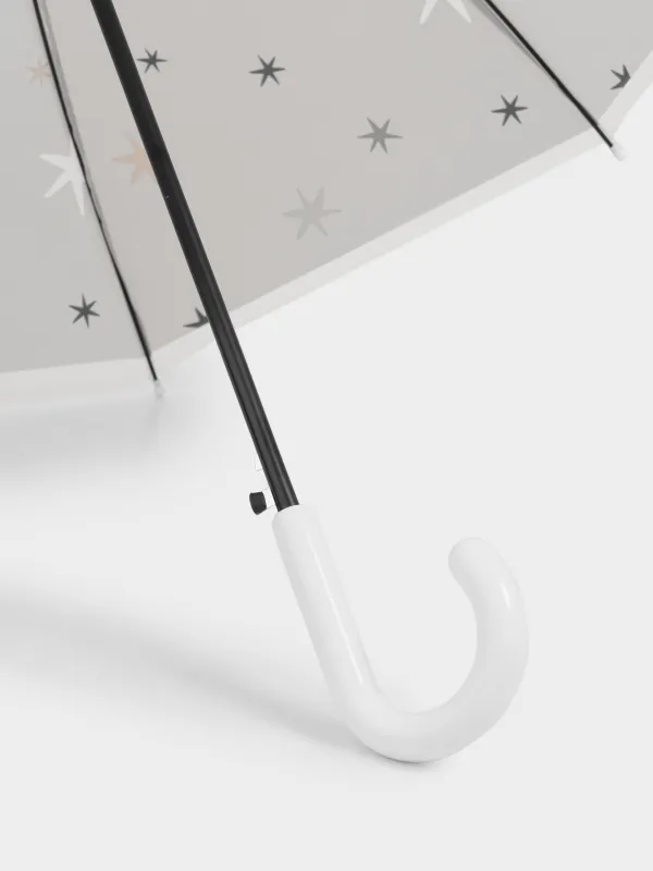 Зонт-трость, 70 см, детский, полиоксиэтилен, голубой, Звезды, Aspen, image-2