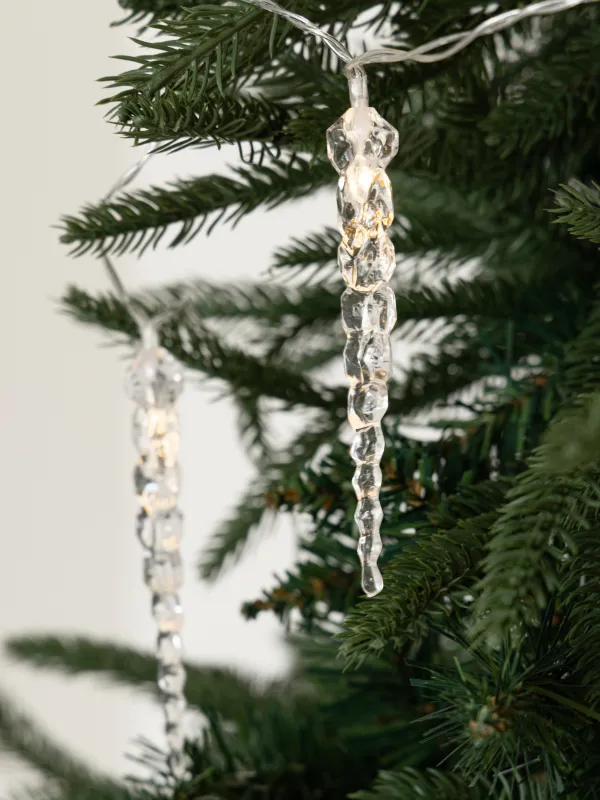 Гирлянда декоративная, 1,35 м, с подсветкой, 10 ламп, Сосулька, Christmas, image-1