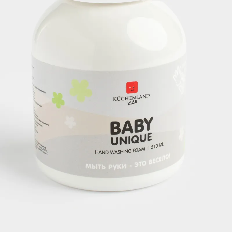 Пенка для мытья рук, 310 мл, детская, Ягоды, Цветок, Baby unique, image-3